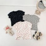 【73-130】Tシャツ ハート プリント かわいい