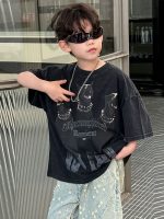 【100-160】半袖Ｔシャツ 男の子 犬柄 ストリート - 画像 (3)