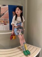 【90-150】半袖Tシャツ 女の子 プリント カートゥーン ゆったり - 画像 (6)
