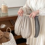 【73-100】パンツ ベビー 通気性が良い 無地 シンプル - 画像 (4)