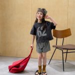 【80-130】ショートパンツ 女の子 ボーダー柄 ストレッチで快適 - 画像 (2)