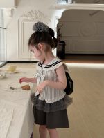 【90-140】スカートorパンツorセットアップ 女の子 ストライプ リボン付き - 画像 (5)