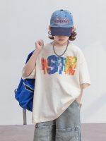 【120-170】Tシャツ プリント カラフル 夏 新作 半袖 - 画像 (2)