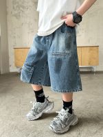 【120-170】ショートパンツ デニム ゆったり 合わせやすい ジーンズ