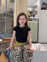 【90-150】半袖Tシャツorパンツ 女の子 レオパード シンプル - 画像 (8)