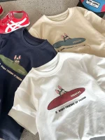 【90-160】Tシャツ プリント カジュアル 半袖 夏新作 - 画像 (4)