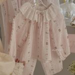 【90-150cm+親サイズ】ルームウェア フリル リボン付き かわいい - 画像 (10)