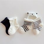 【GOODS】4足セット ソックス ベビー 薄手 綿素材 メッシュ 通気性