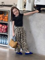 【90-150】半袖Tシャツorパンツ 女の子 レオパード シンプル - 画像 (4)