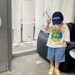 【90-160】Tシャツアルファベット半袖男の子 - 画像 (4)