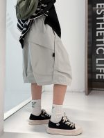 【120-170】ショートパンツ シンプル ゆったり 合わせやすい ズボン - 画像 (4)