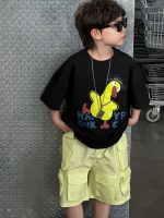 【90-160】Tシャツ 半袖 ラウンドネック プリント ダック柄 - 画像 (3)