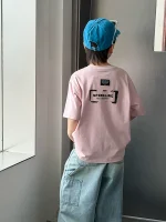 【90-160】Tシャツ レトロ プリント 半袖 男の子