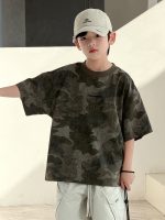 【120-170】Tシャツ カジュアル カモフラージュ ゆったり 夏新作 - 画像 (2)