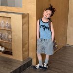 【80-130】ショートパンツ 女の子 ストライプ ストリート風 - 画像 (5)
