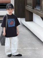 【90-160】 Tシャツ 男の子 半袖 おしゃれ 写真映え 動きやすい デイリーウェア - 画像 (5)