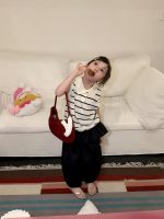 【90-150】ポロシャツorパンツ 女の子 ノースリープ ボーダー柄 - 画像 (7)