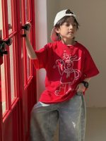 【90-160】Tシャツ 男の子 夏 カジュアル 半袖 ラウンドネック - 画像 (3)