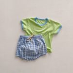 【73-100】セットアップ ベビーカラフル カジュアル - 画像 (6)