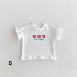 【80-130】Tシャツ or ショートパンツ ベビー 女の子 フリル袖 チェック - 画像 (12)