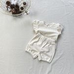 【73-100】セットアップ フリル袖 ワッフル - 画像 (9)