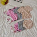 【66-100】セットアップ 可愛い リブ サマー - 画像 (13)