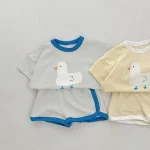【73-100】セットアップ ベビー ダック柄 かわいい - 画像 (13)