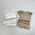 【73-100】セットアップ フリル袖 ワッフル - 画像 (6)