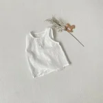 【66-90】 ベスト or セットアップ ベビー 韓国風 シンプル - 画像 (7)