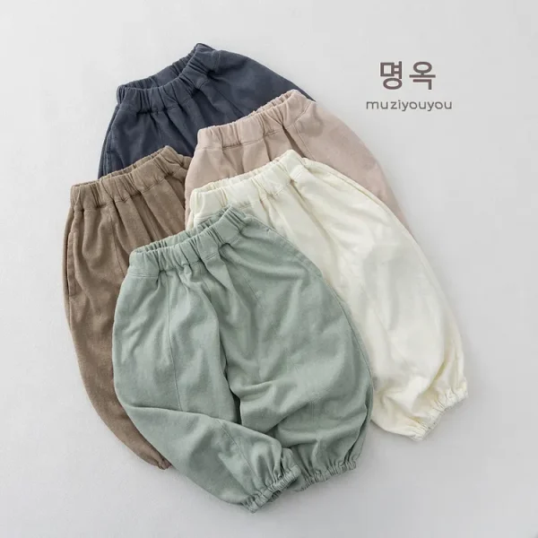 【80-130cm】パンツ ボトムス ベビー 韓国風 シンプル