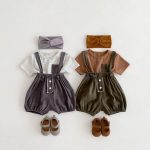 【66-100】ロンパースORサロペットORTシャツ カジュアル ボーダー - 画像 (3)