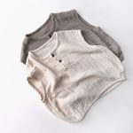 【80-130】トップス ガーゼ素材 ノースリーブ - 画像 (7)