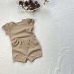 【73-100】セットアップ フリル袖 ワッフル - 画像 (10)