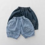 【80-130】パンツ デニム パンプキンパンツ カジュアル - 画像 (2)