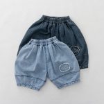 【80-130】パンツ デニム パンプキンパンツ カジュアル