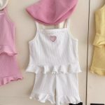【73-110】セットアップ ベビー 可愛い ハート - 画像 (6)