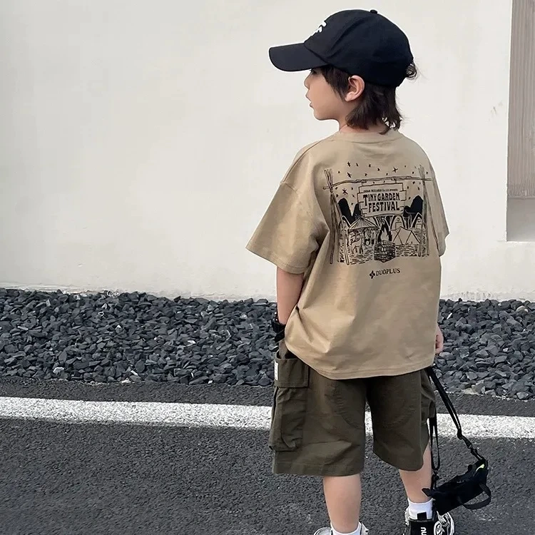 afgasdf 【90-160】Tシャツ カジュアル 合わせやすい 男の子 半袖 - 画像 (1)