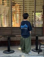 【90-160】Tシャツ スポーツ風 カジュアル プリント 男の子 - 画像 (3)