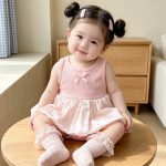 【66-90】ロンパース ふわふわ ピンク 可愛い - 画像 (6)