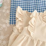【66-100】ロンパースorワンピース フリル クリーム 姉妹服 - 画像 (10)