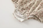 【66-90】ロンパース ベビー 半袖 レース襟 花柄 - 画像 (17)