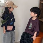 【80-140】半袖Tシャツ ねこ柄プリント ビッグシルエット - 画像 (13)