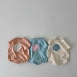 【66-90】ロンパース 半袖 笑顔 肌に優しい - 画像 (2)