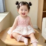 【66-90】ロンパース ふわふわ ピンク 可愛い - 画像 (8)