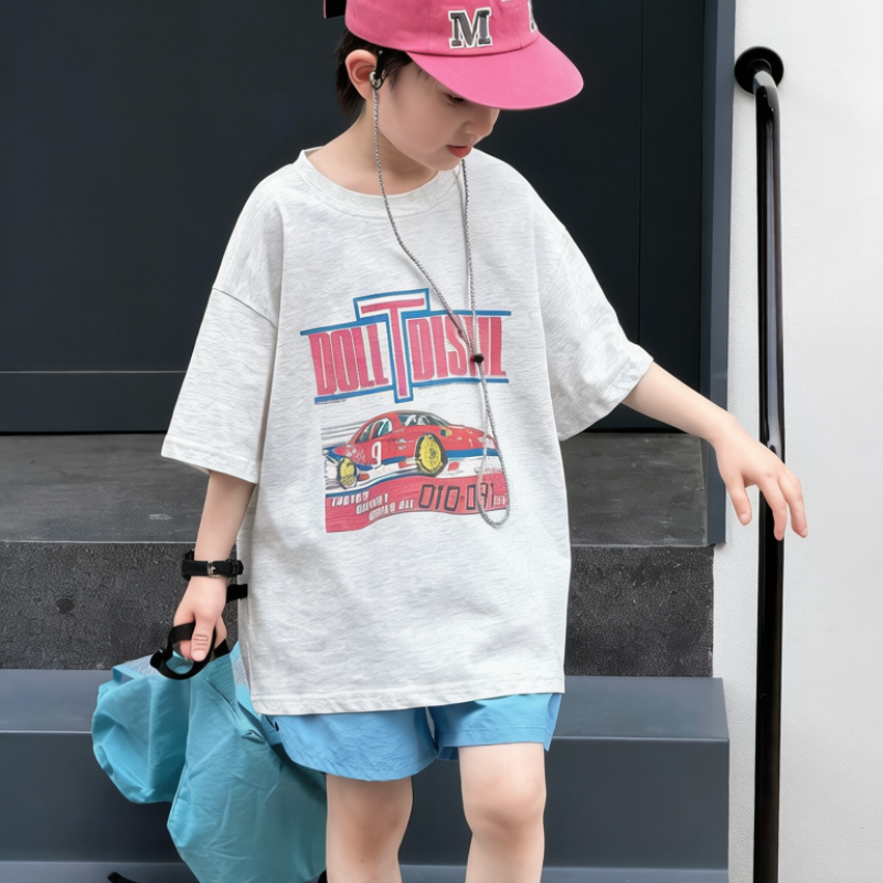 c0e5ab94e8be5 【90-160】半袖Tシャツ 男の子 軽量 トレンド 通気性抜群 - 画像 (1)