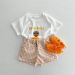 【80-130】ショートパンツ チェック 履きやすい ボトムス - 画像 (6)