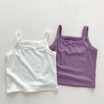 【66-100】セットアップ ベビー キャミソール&花柄プリント - 画像 (7)
