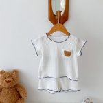 【66-100】セットアップ クマ 刺繡 柔らかい - 画像 (11)