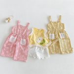 【73-120】トップス or サロペット ベビー 女の子 フラワー柄 - 画像 (3)