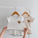 【66-100】セットアップ クマ 刺繡 柔らかい - 画像 (14)